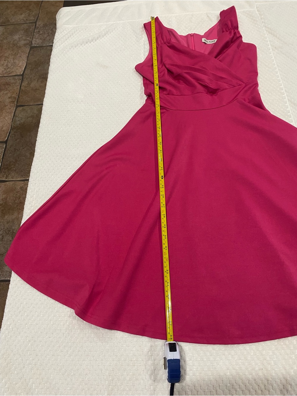 Grace Karin Hot Pink Sleeveless Fit-and-Flare Mini Dress - Picture 5 of 7